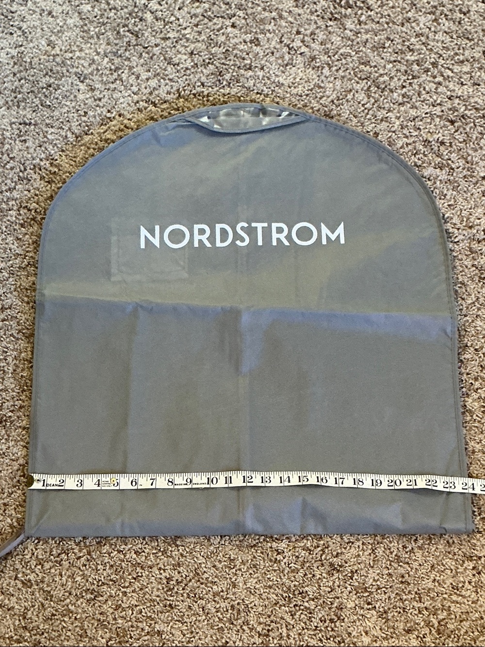 ✨Nordstrom Gray Foldable Garment Bag with Logo - Picture 4 of 4
